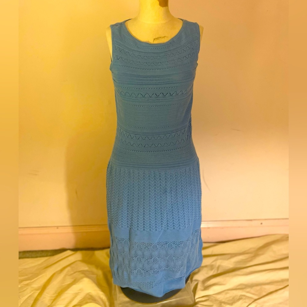 Blue open weave Lauren by Ralph Lauren dress